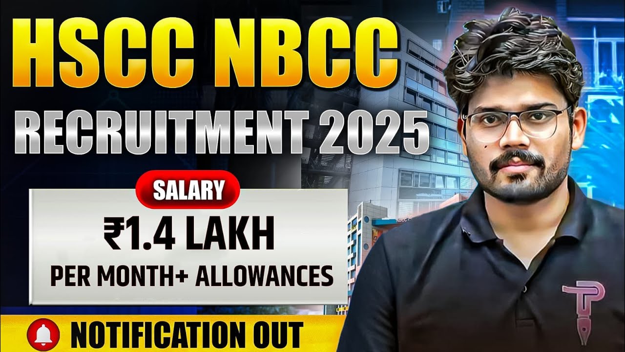 HSCC NBCC Recruitment 2025 | Salary ₹1.4 Lakh Per Month + Allowances #hscc #nbcc #recruitment2025 