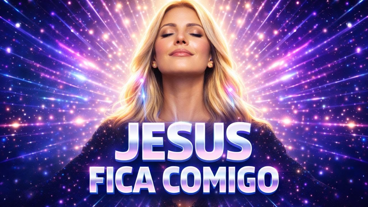 Jesus Fica Comigo 🙏 | Deus Está Cuidando de Você (Louvor Eletrônico)