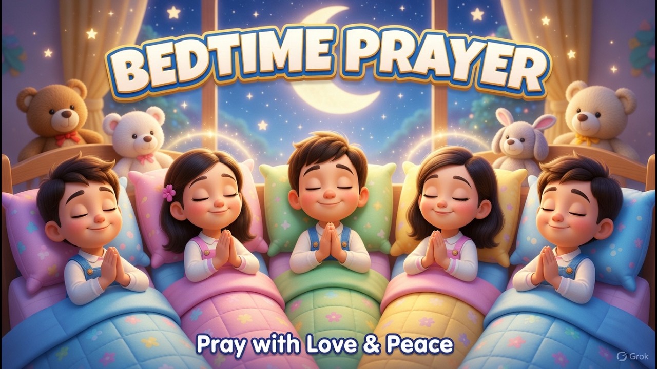 🌙✨ Bedtime Prayer for Kids | Sweet Nighttime Prayers ✨🌙