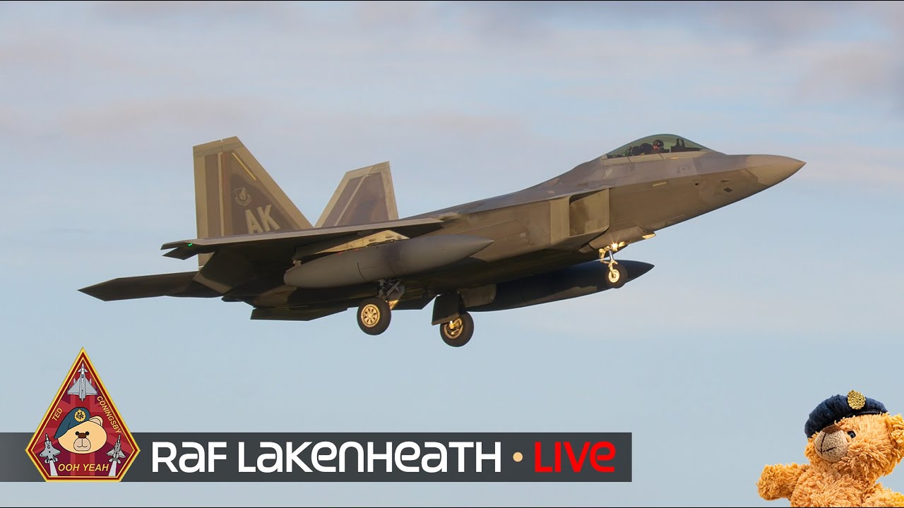 LIVE US AIR FORCE FIGHTER TOWN F-22 RAPTOR MIDNIGHT SHOW &bull; 48TH FIGHTER WING RAF LAKENHEATH 25.02.26
