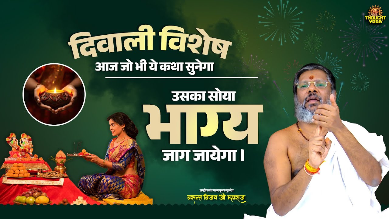 दिवाली विशेष - आज जो भी ये कथा सुनेगा, उसका सोया भाग्य जाग जायेगा । Vasanth Vijay ji Maharaj