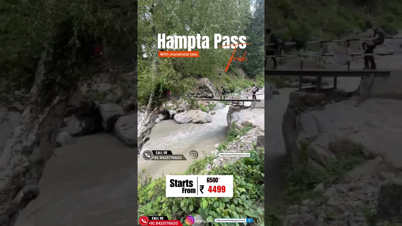Experience the Breathtaking Hampta Pass Trek with 4Nights 5 Days Chandrtal Adventure #shorts