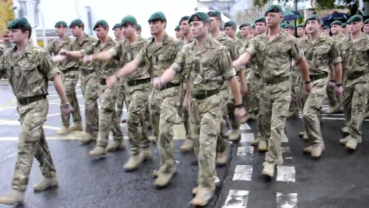 Armistice Day parade in Plymouth, Devon HD