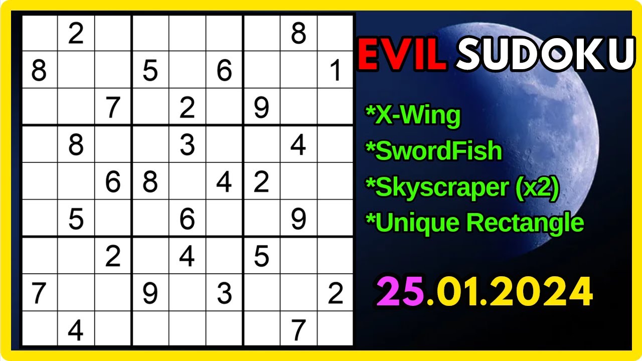 Sudoku - ŞEYTANİ | ExtremeSudoku.info | 25 Ocak 2024