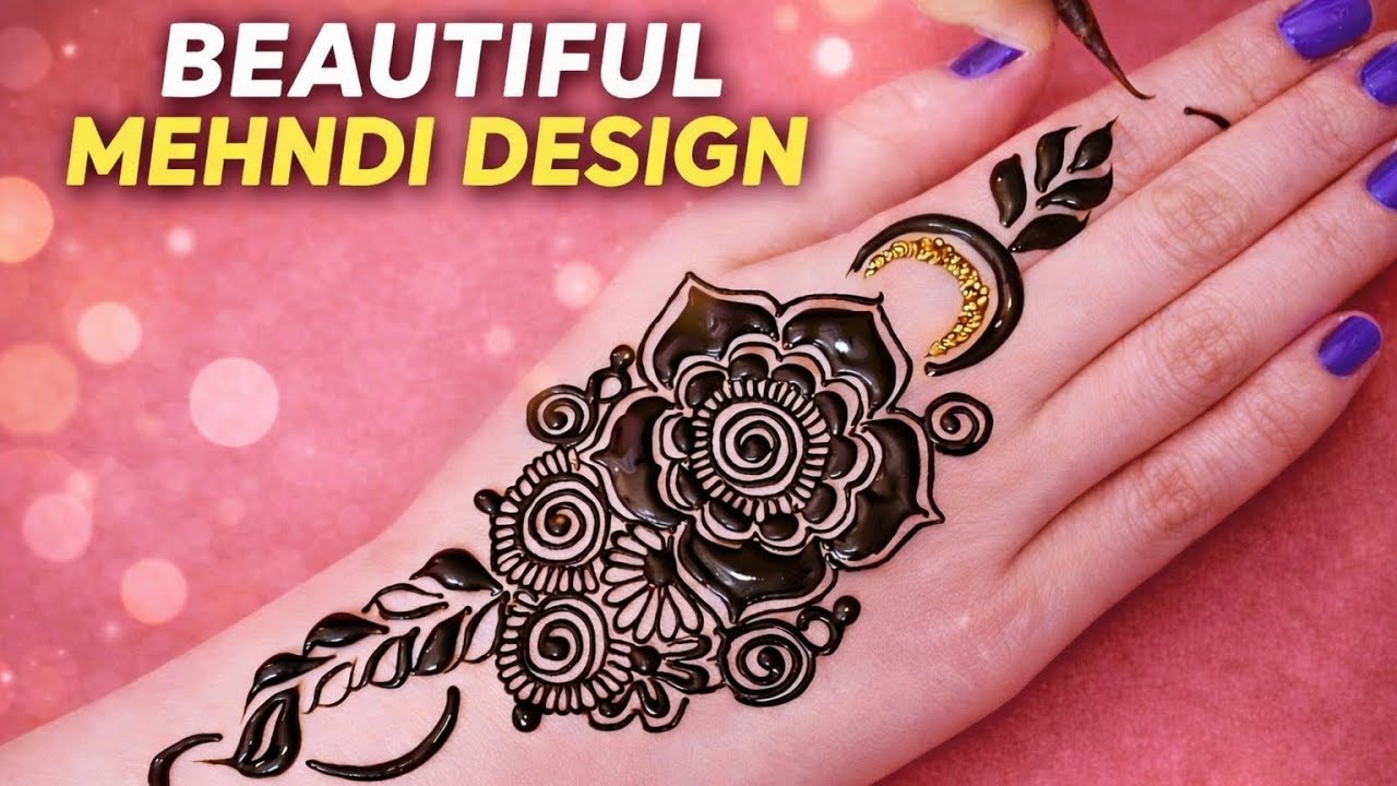 Mehndi design simple back hand | Eid🌙special mehndi design | Beautiful stylish mehndi