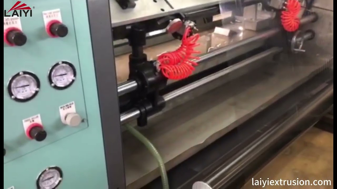 Laiyi Thermal film extrusion laminating machine Trial Run