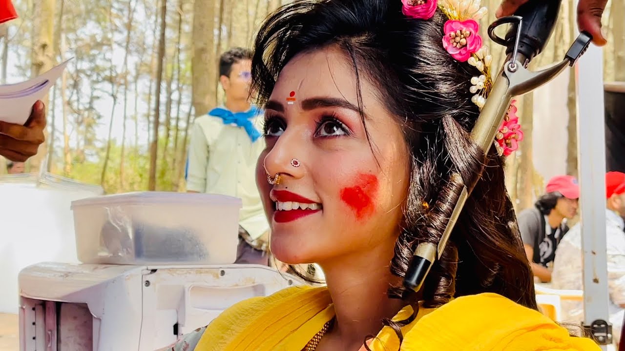 💐🙏Radhakrishna Shreeniwaas nd bhargavi offscreen  in outdoor sooting verry special segment💐🙏