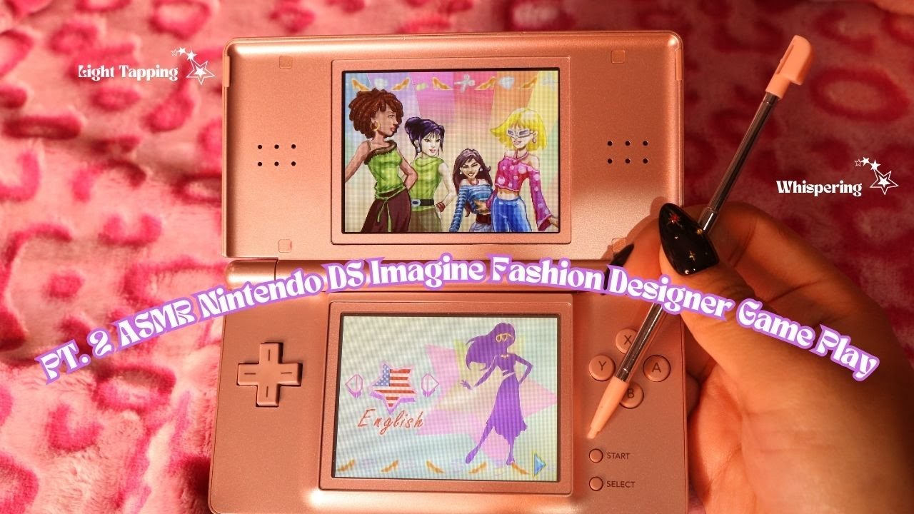 PT. 2 ASMR Nintendo DS Imagine Fashion Designer Game Play