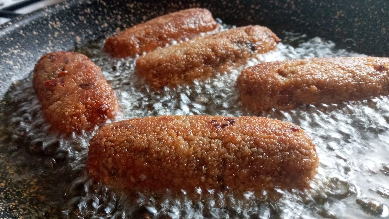 كروكات الباذنجان محشية بالجبن بنة رائعة 🤤👍 Croquettes d 'Aubergine