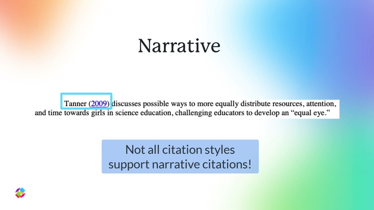 Narrative Citations in SmartCite for Word