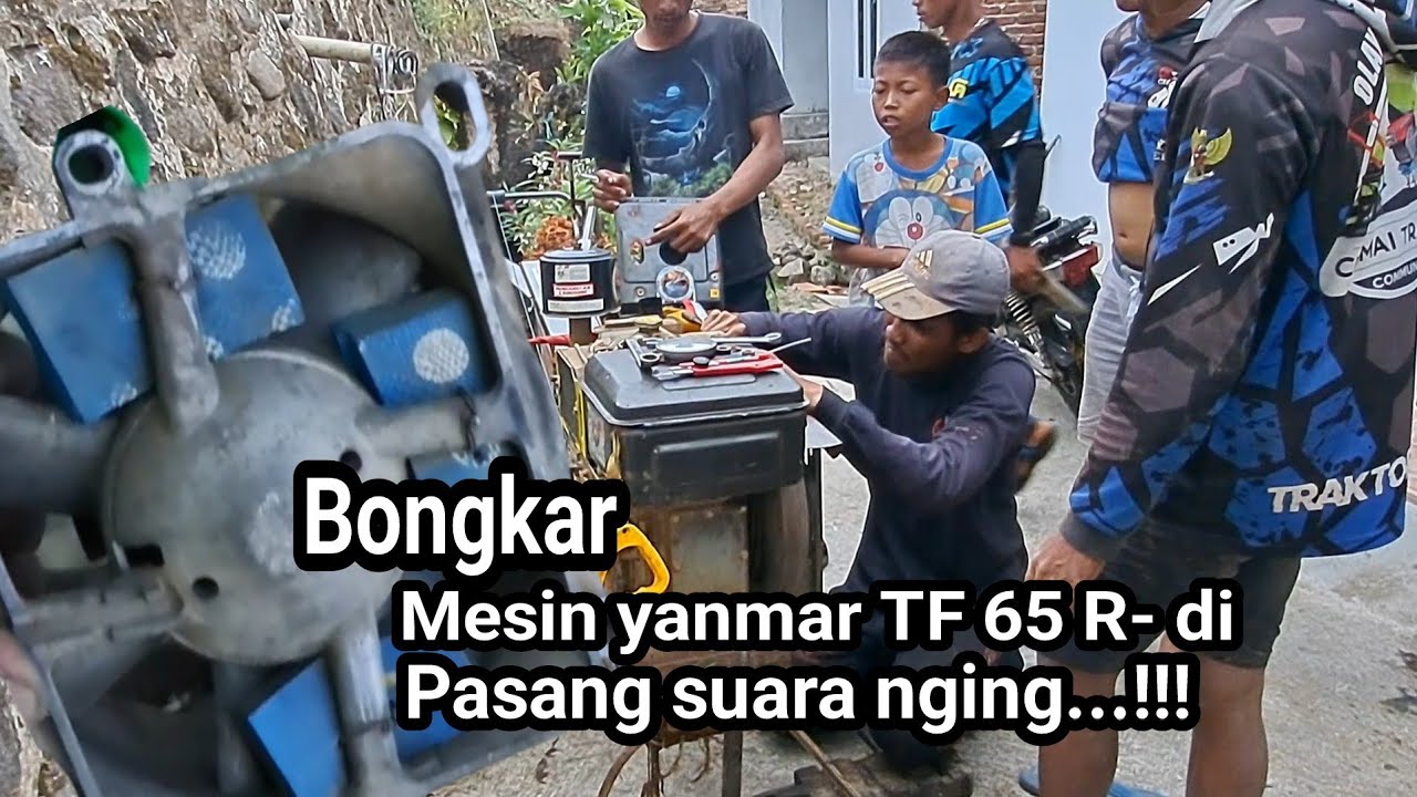Ternyata susah juga memasang suara nging di traktor yanmar tf 65