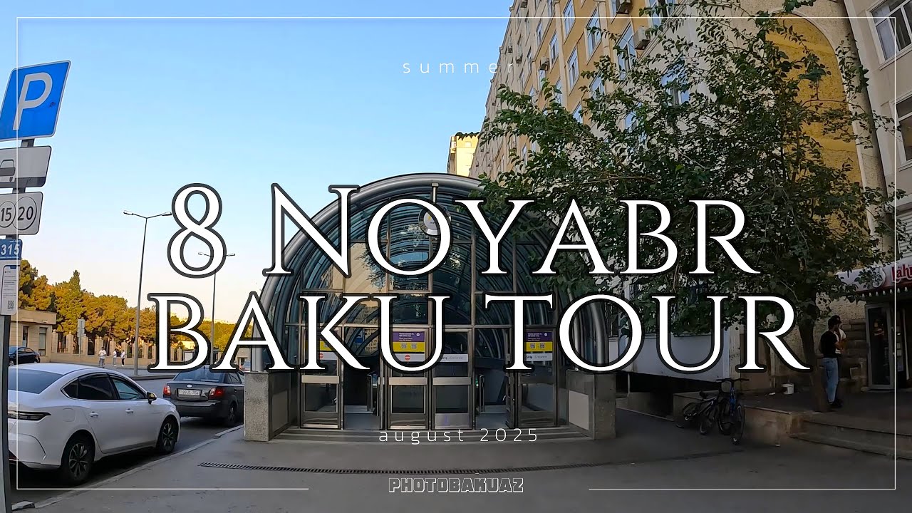 [4K] 8 November Walking Tour/ Baku, Azerbaijan
