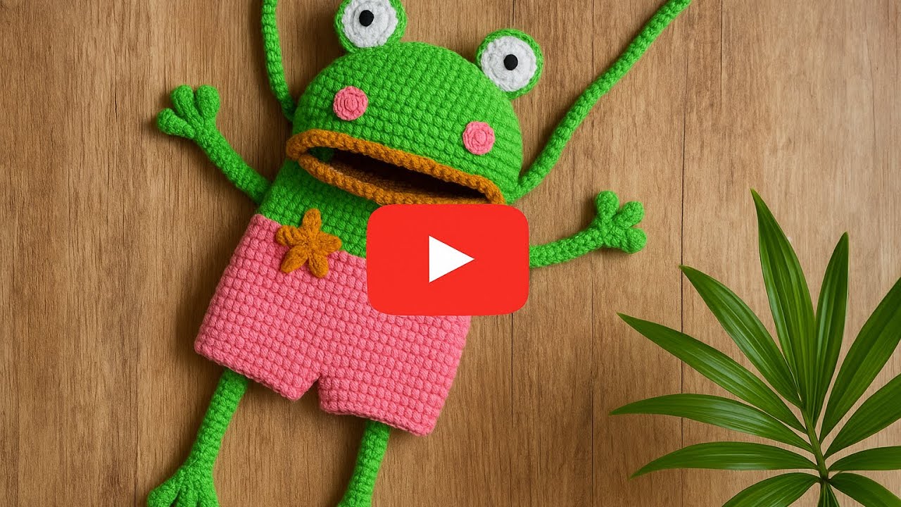 Adorable Crochet Frog Bag Tutorial (Part 1) | Cute & Easy crochet Bag step by step for Beginners
