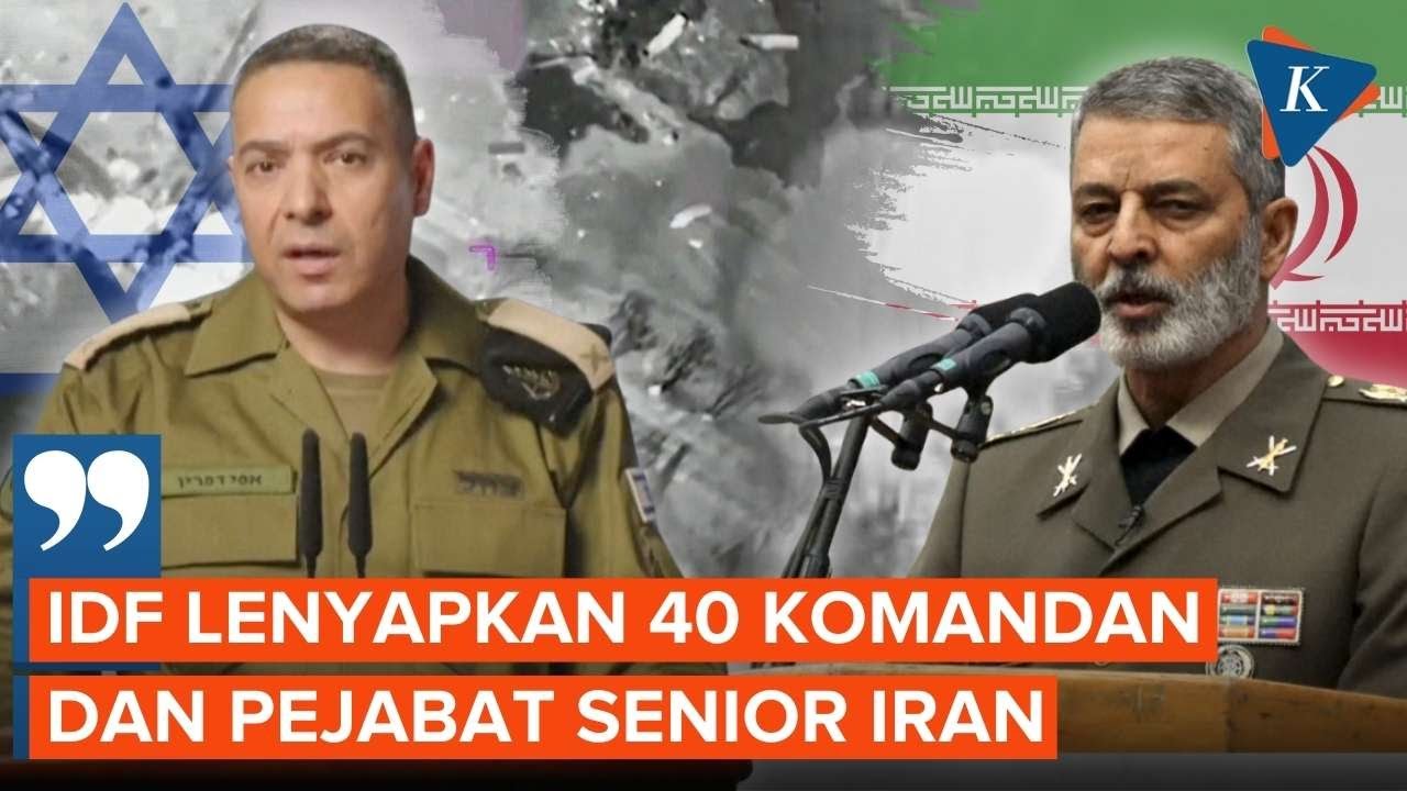 Israel Klaim Habisi 40 Petinggi Militer Iran dalam Satu Menit
