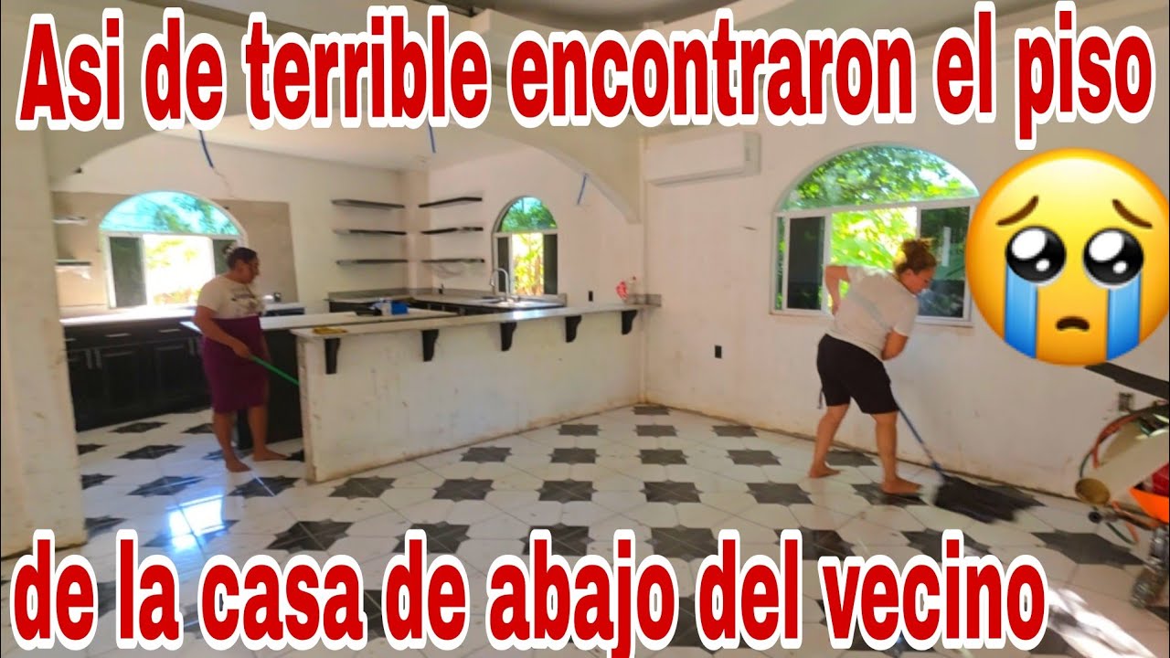 Asi de terrible encontraron el piso de la casa de abajo del vecino😱😳