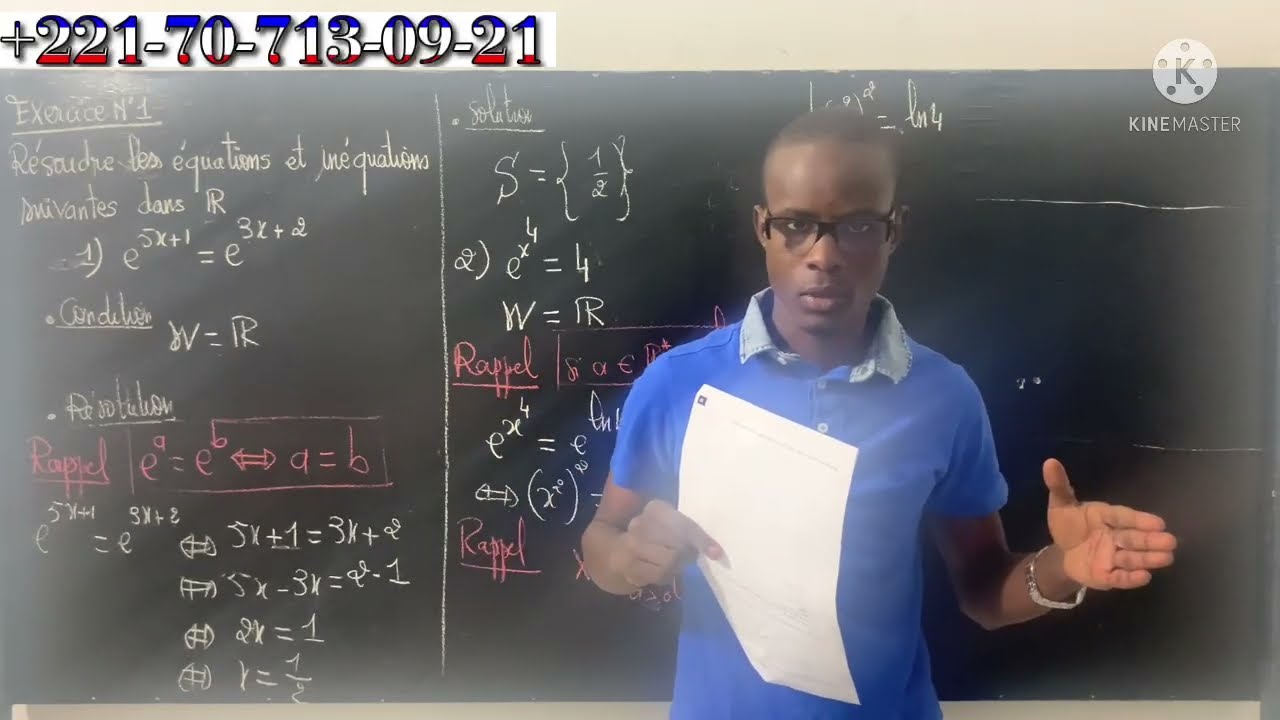 Correction - exercices - fonctions -Exponentielles -Terminale S - Révision -Générale.