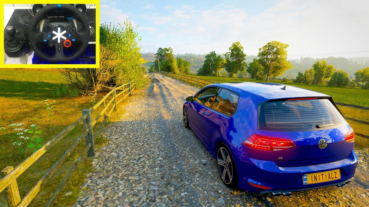 Volkswagen Golf R - Forza Horizon 4 | Logitech g29 gameplay