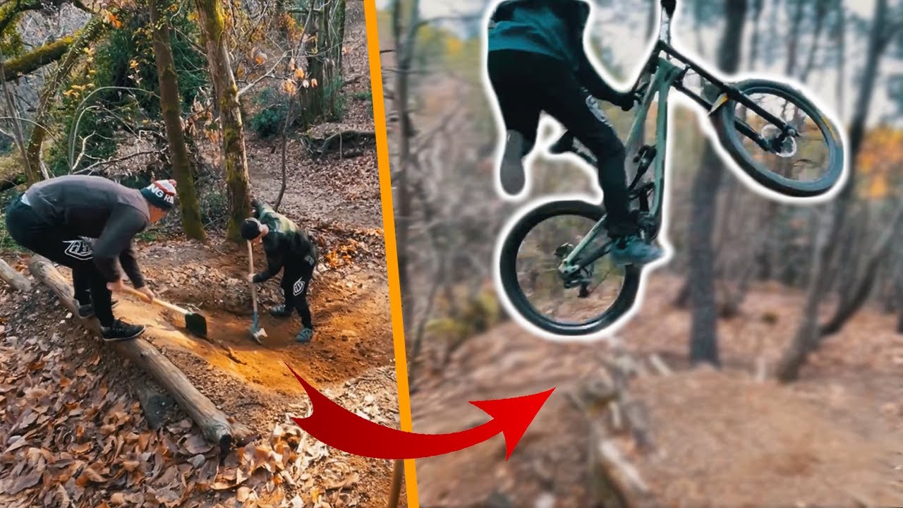 Shape ⚒ & Ride : On envoie des One Foot / Cancan au Spot VTT DH !! (Crash) ⚡