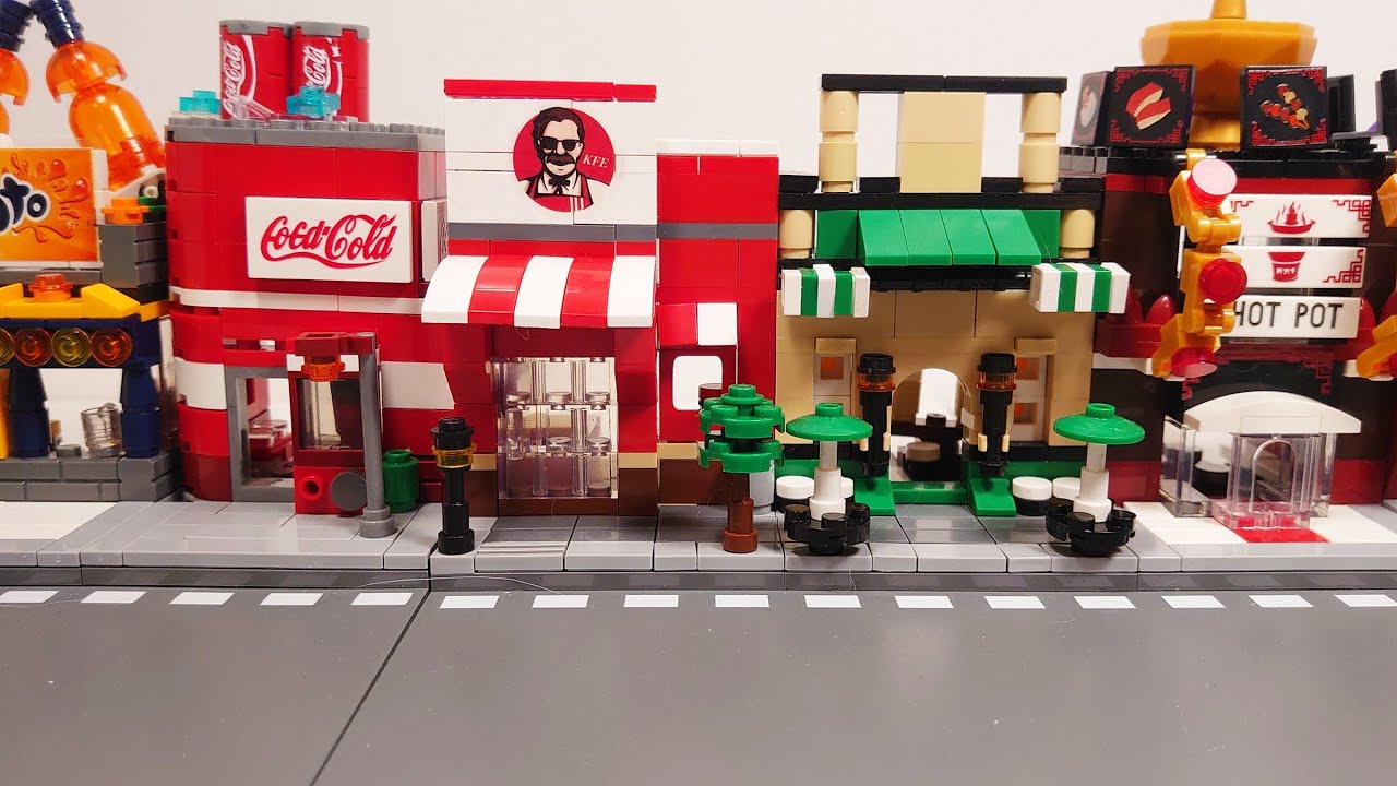 LEGO Sembo Block Mini City Street Shops Speed build Building Block