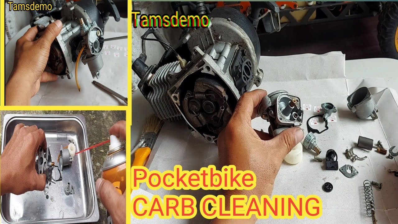 49cc pocketbike carb cleaning enduro ninja @crazyrestoration