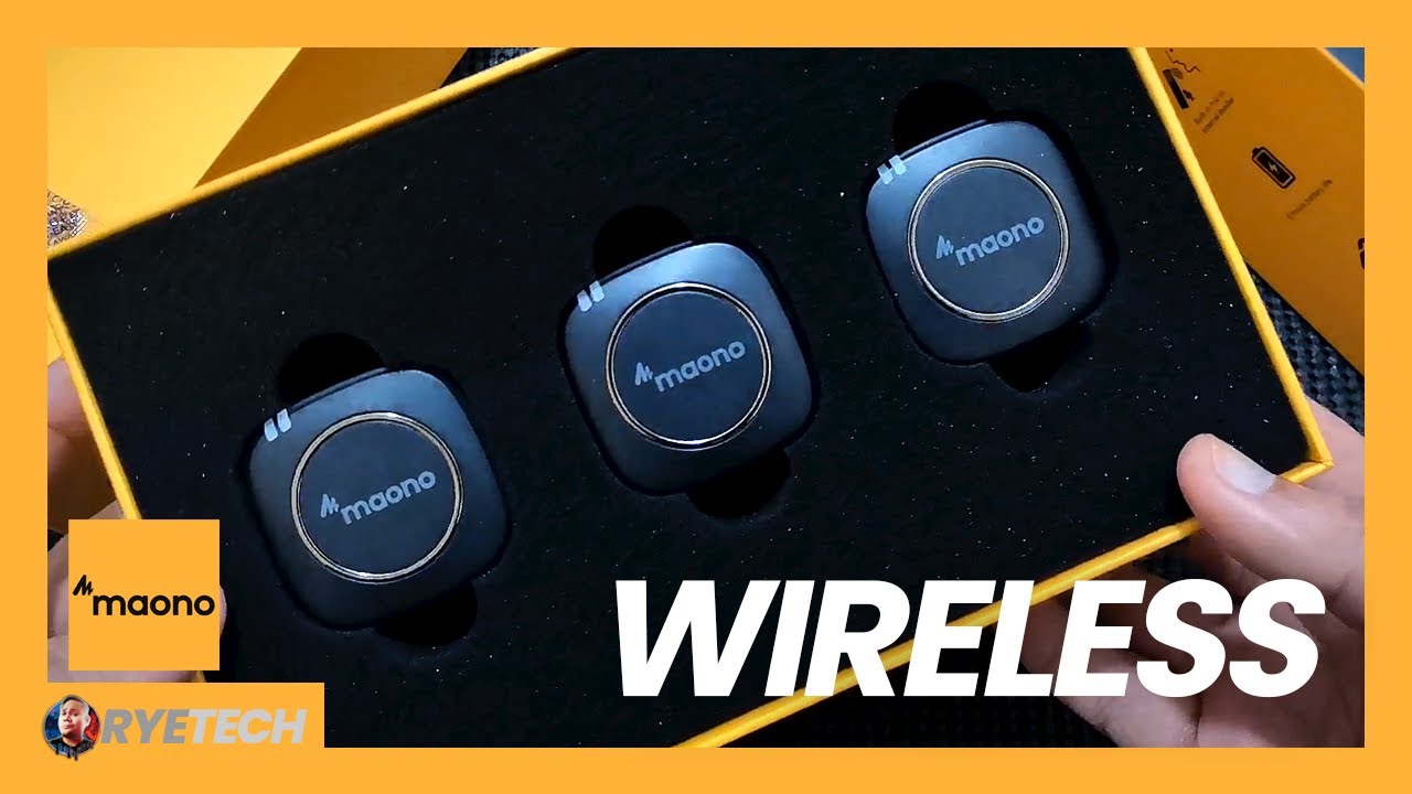 MAONO WM820 A2 Dual Transmitters Wireless Microphone System UNBOXING and QUICK SPECS