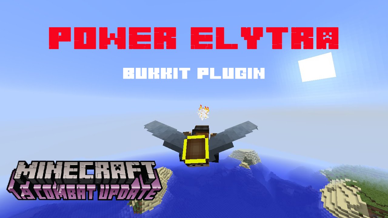 PowerElytra - Bukkit Plugin Minecraft 1.9 [Easy fly] (FullHD 60fps)