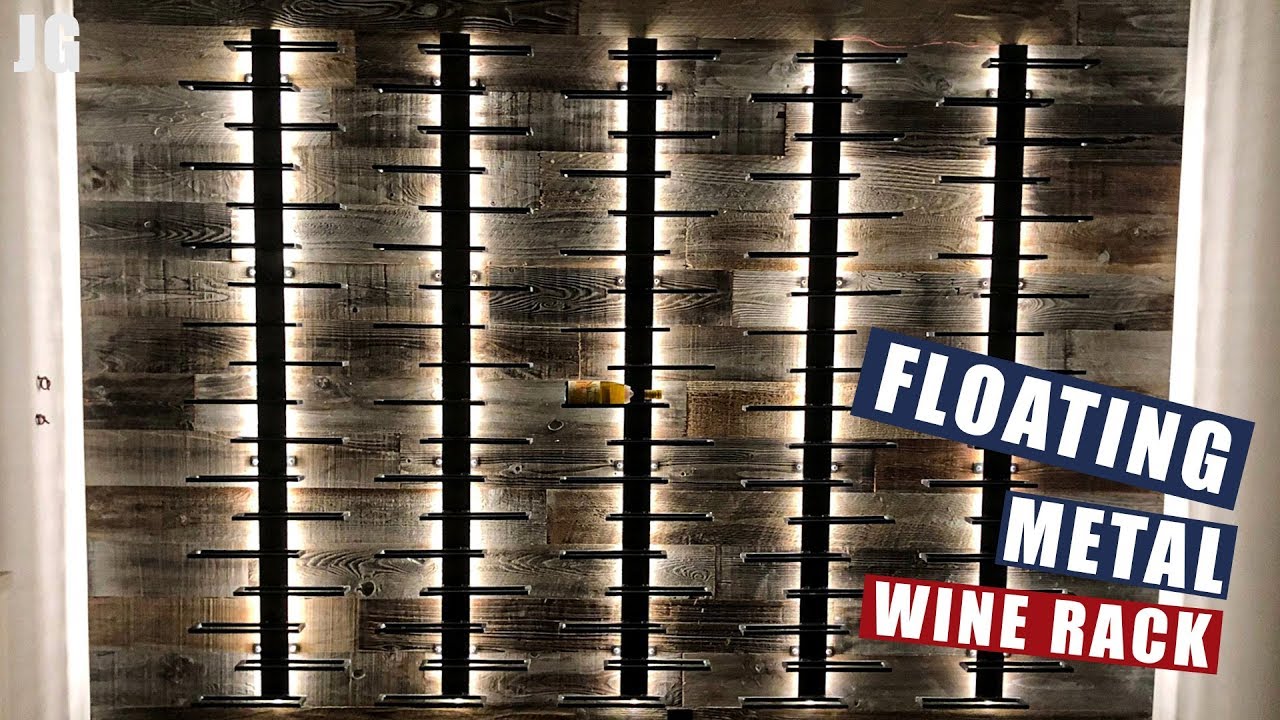 Floating Metal Wine Rack | JIMBO'S GARAGE