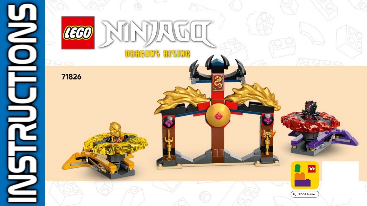 🧱📖LEGO 71826 Dragon Spinjitzu Battle Pack Instructions - How to Build!! | Ninjago | 2025