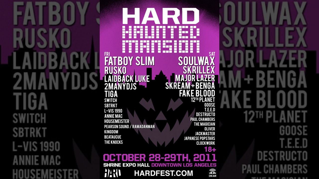 2manyDJs - Live @ HARD Haunted Mansion, California, USA - 2011-10-29
