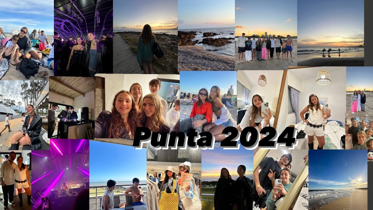 Punta 2024🤍🥂// vlog(playa,amigas,primos,flia,salidas,etc)