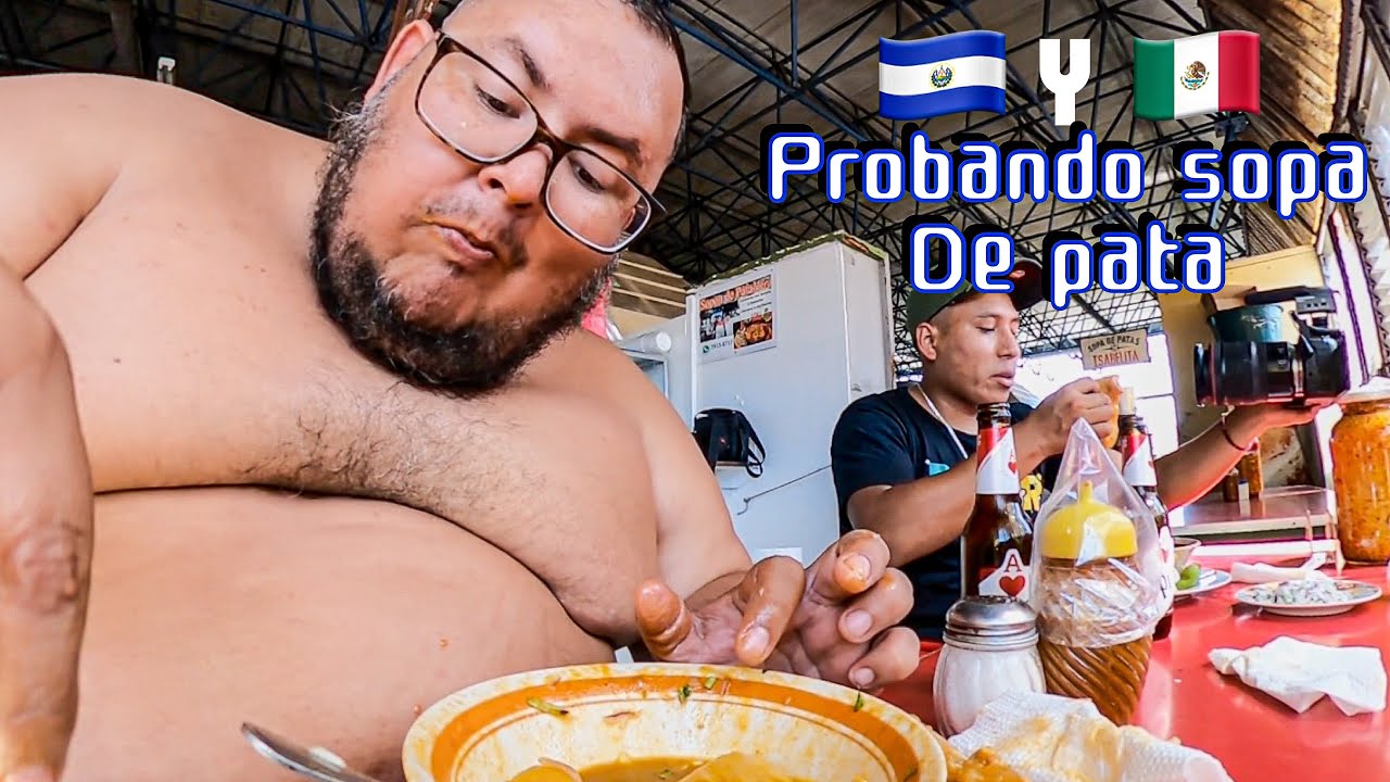Comiendo SOPA DE PATA con un Mexicano  ft @Yulay