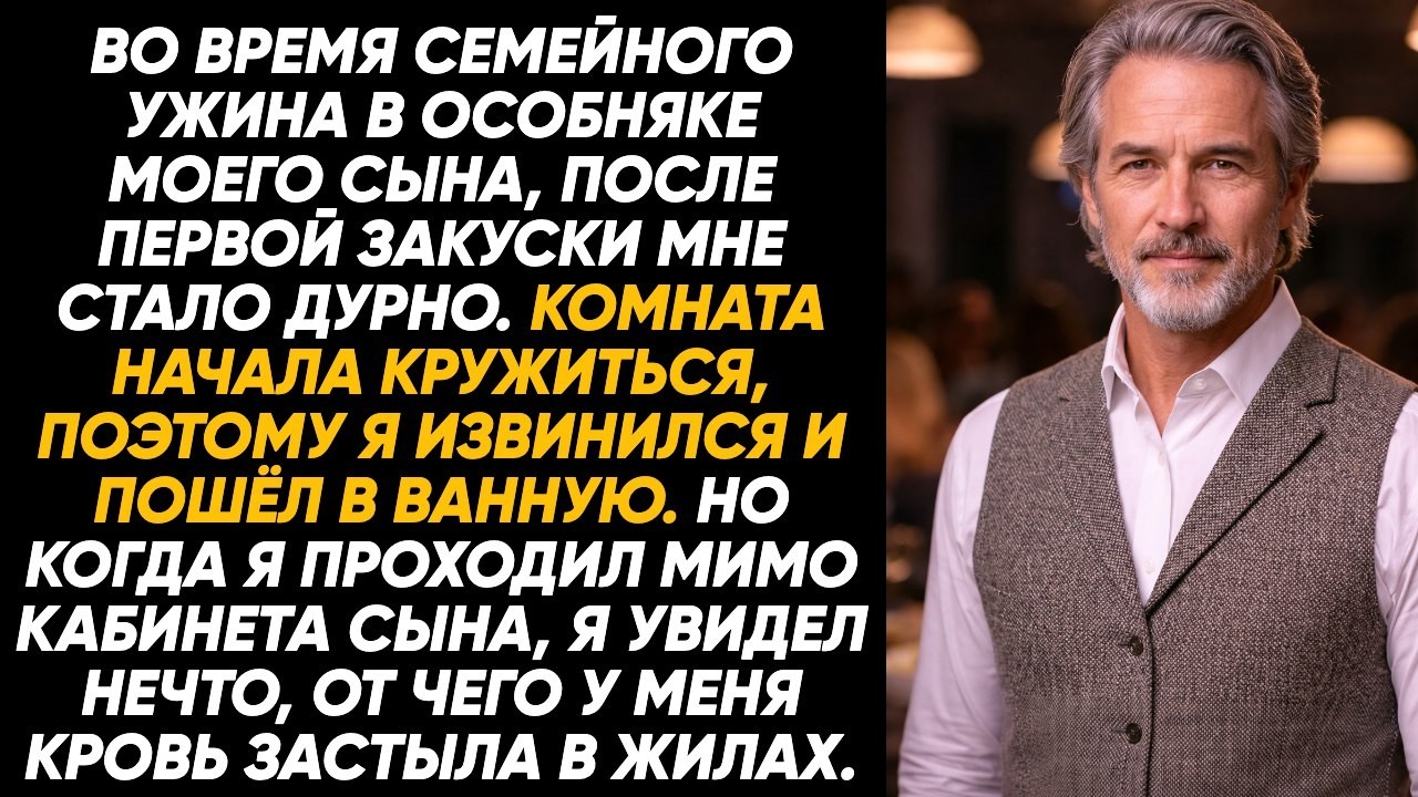 На семейном ужине в доме сына я увидел нечто страшное и был вынужден вызвать скорую помощь сразу же!