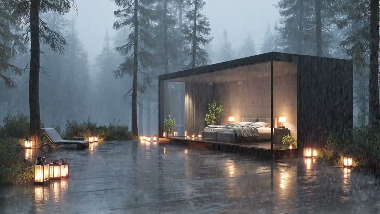 Insomnia Relief 🌙 Heavy Rain & Thunderstorm Sounds for Deep Sleep