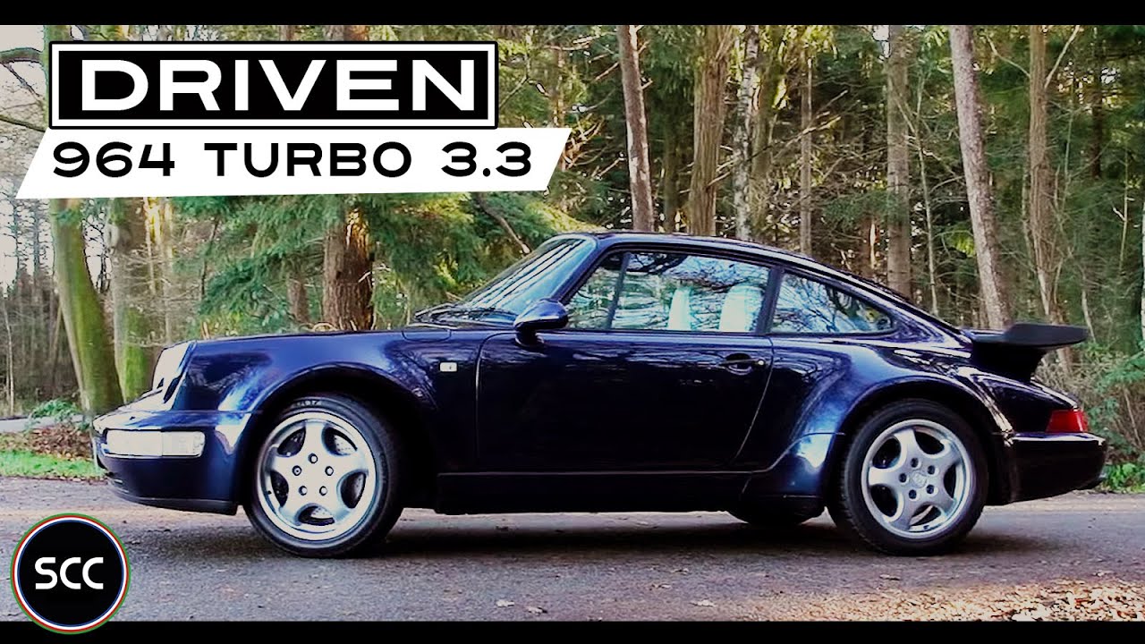 PORSCHE 911 964 TURBO 3.3 - 1991 - Test drive in top gear - Flat 6 Engine sound | SCC TV