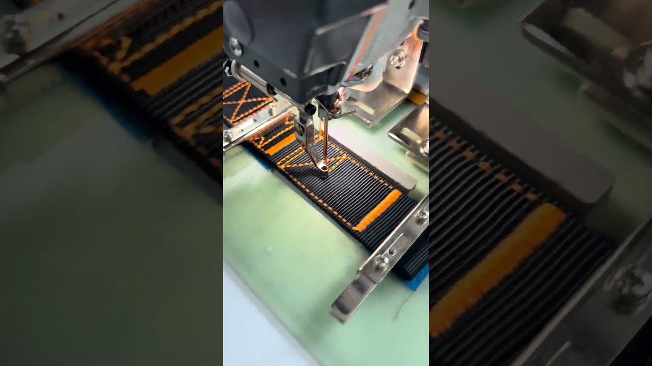Pattern sewing machine for heavy belt