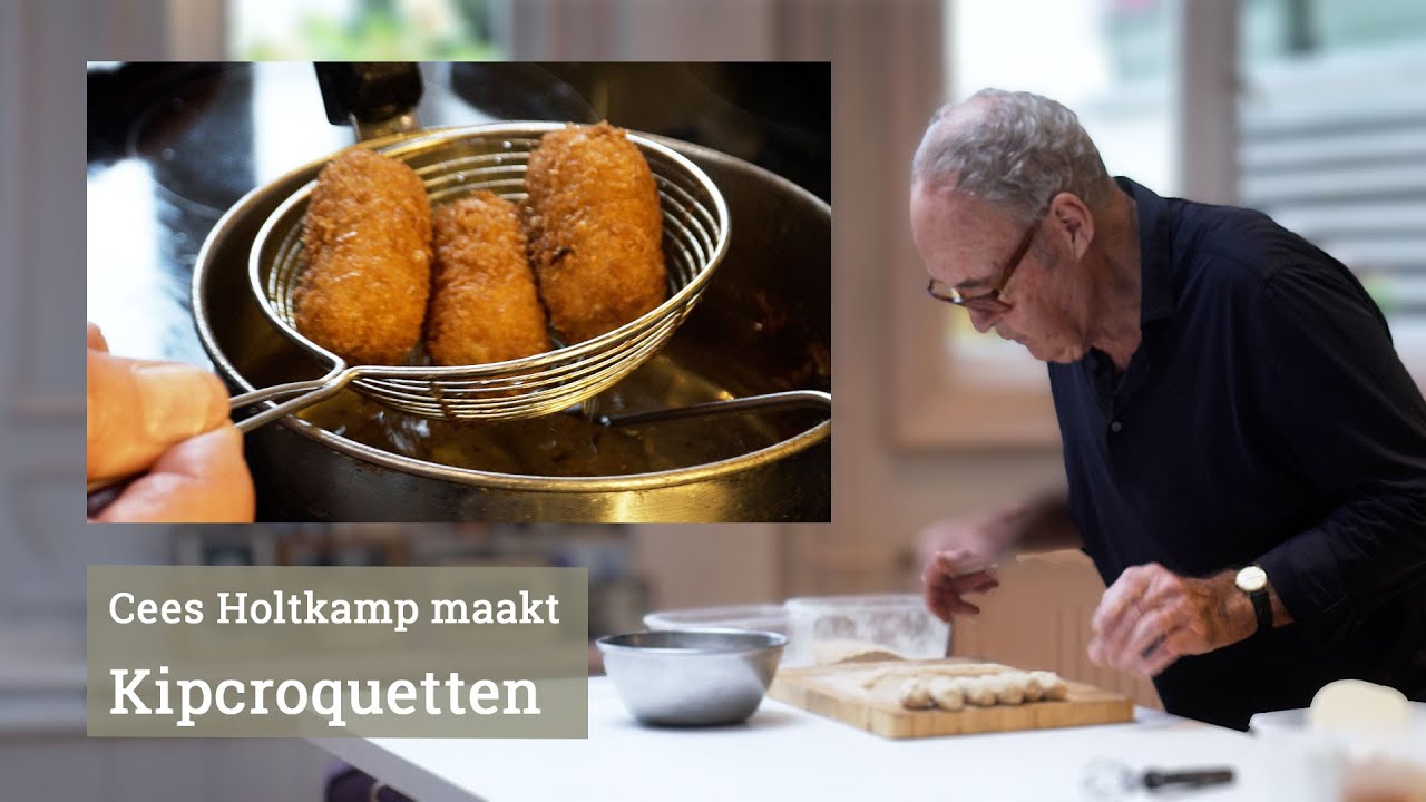 Cees Holtkamp maakt kipcroquetjes