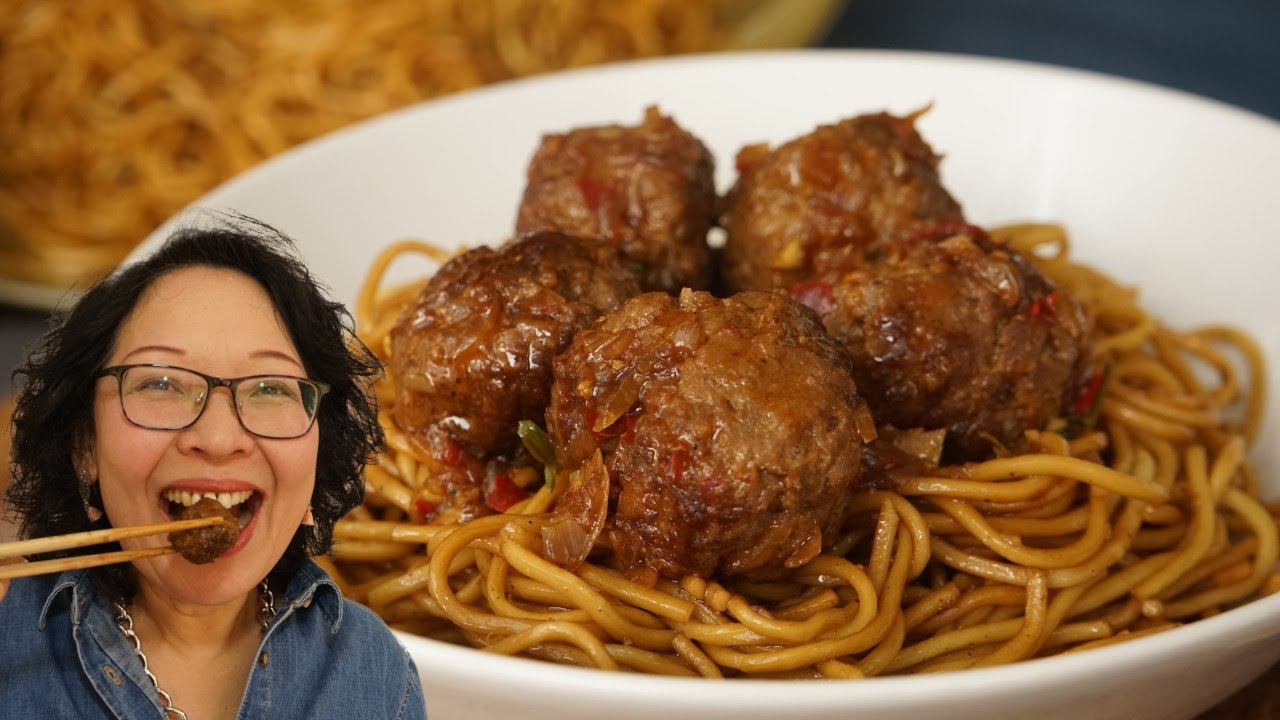 Boulettes de bœuf du Général Tao et Nouilles sautées