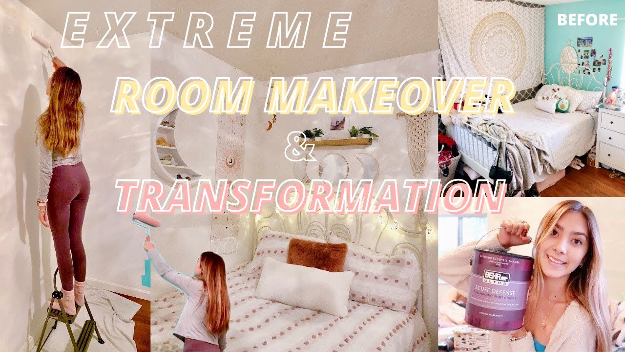 EXTREME BEDROOM MAKEOVER & TRANSFORMATION!!!