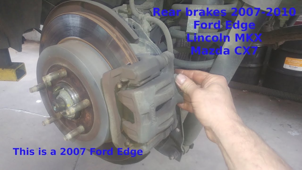 Rear brake pad replacement 2007 Ford Edge  2008 2009 2010