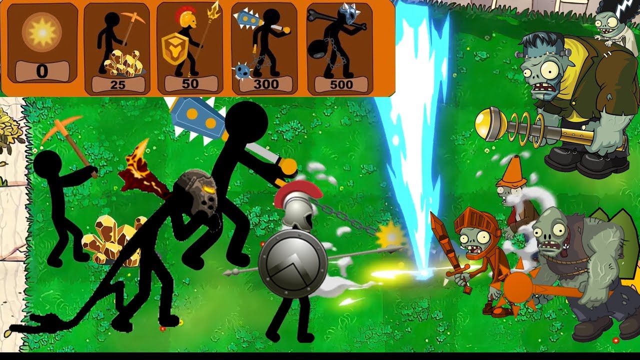 Stick War Leagcy vs Plants vs zombies animation FULL 