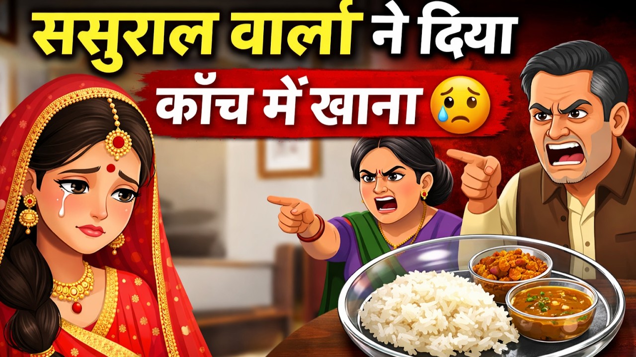 ससुराल वालों ने दिया काँच में खाना | Hindi Kahani | Emotional Story | Moral Story