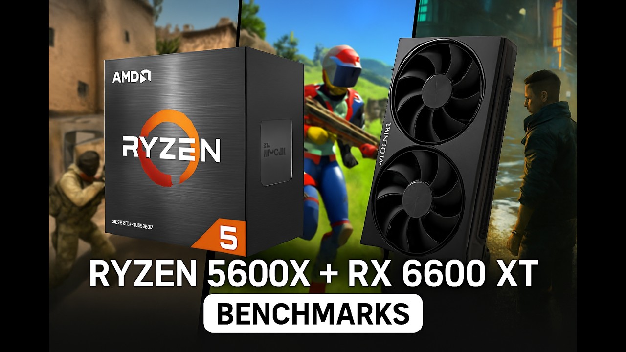 RX 6600 XT | Ryzen 5 5600X | 16GB DDR4    Benchmark in 10 games!