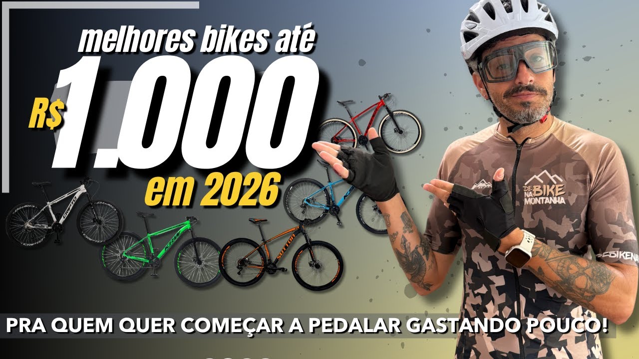 As melhores BICICLETAS até R$1.000 em 2026 pra começar pedalar gastando pouco (COM LINKS)