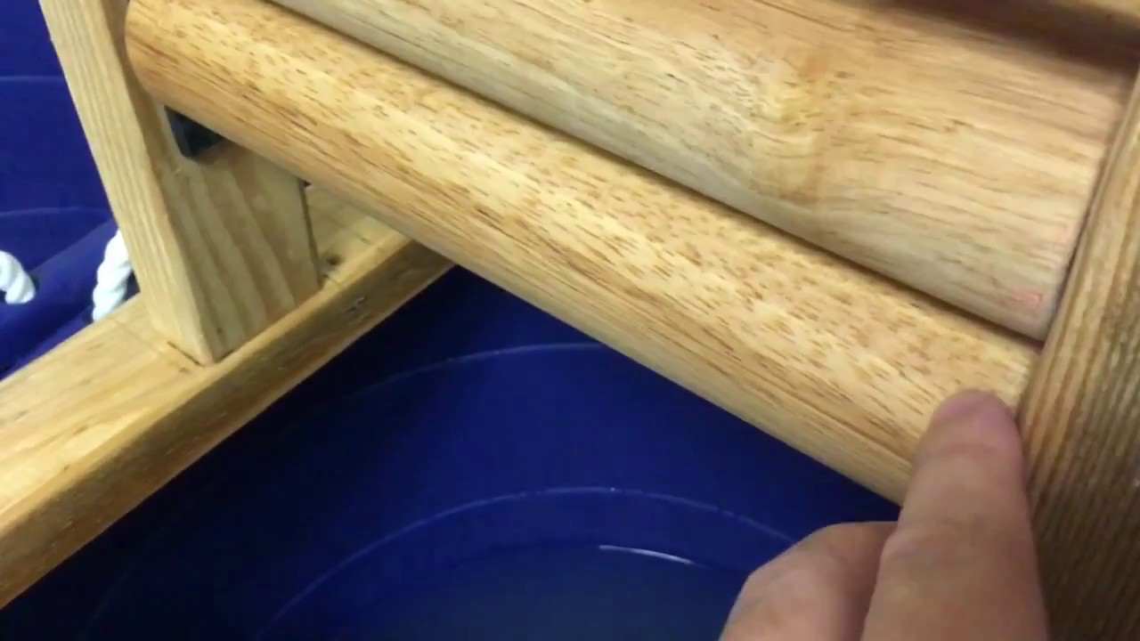 Homemade Clothes Hand-washing System with Wringer