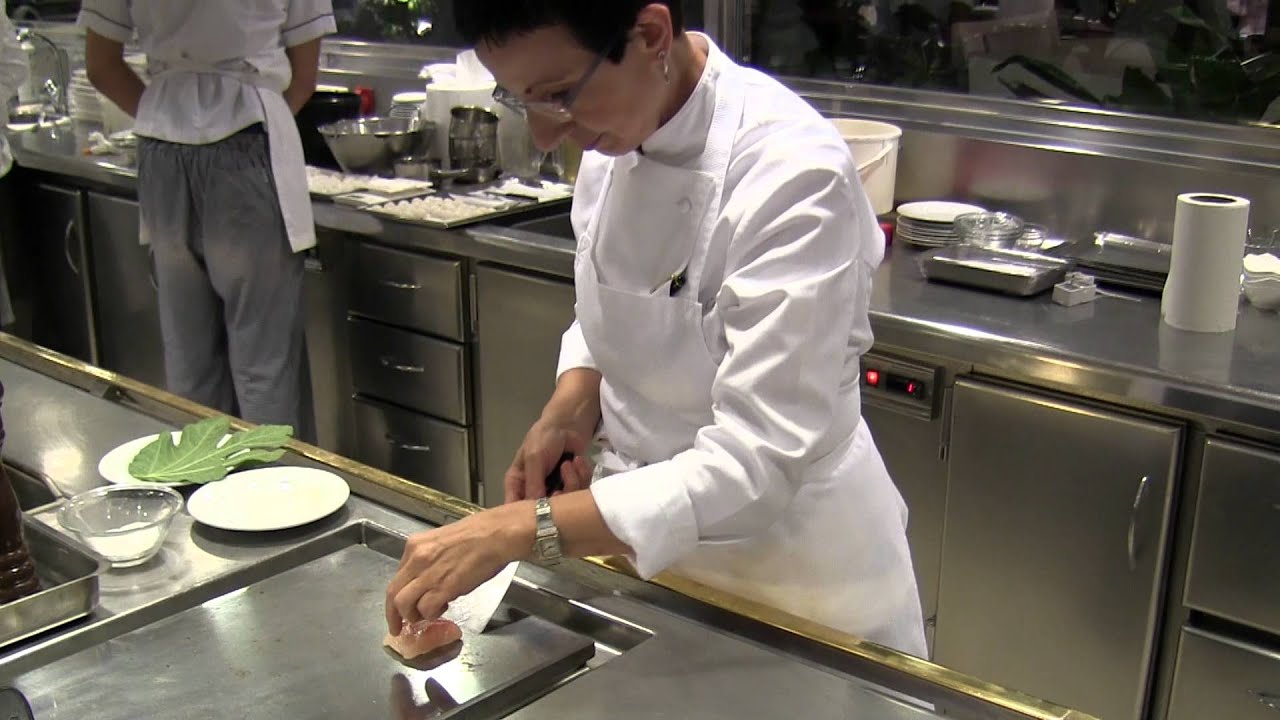 Carme Ruscalleda prepares a dish