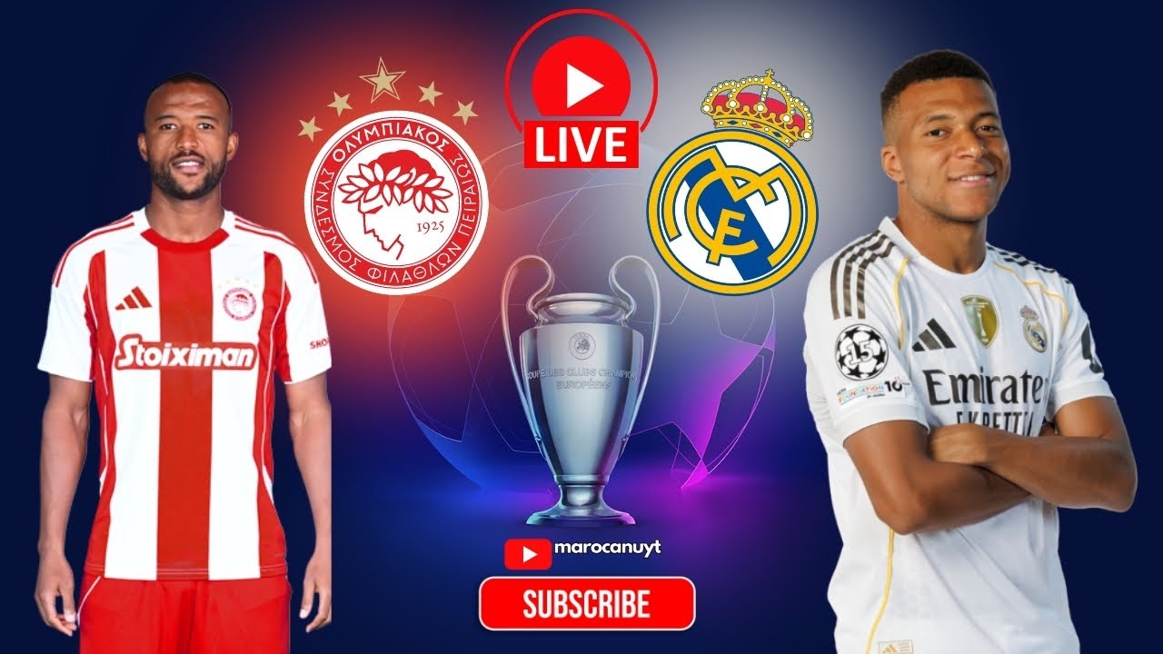 🟥LIVE : OLYMPIACOS vs REAL MADRID - UEFA CHAMPIONS LEAGUE (comentam meciul impreuna) #halamadrid