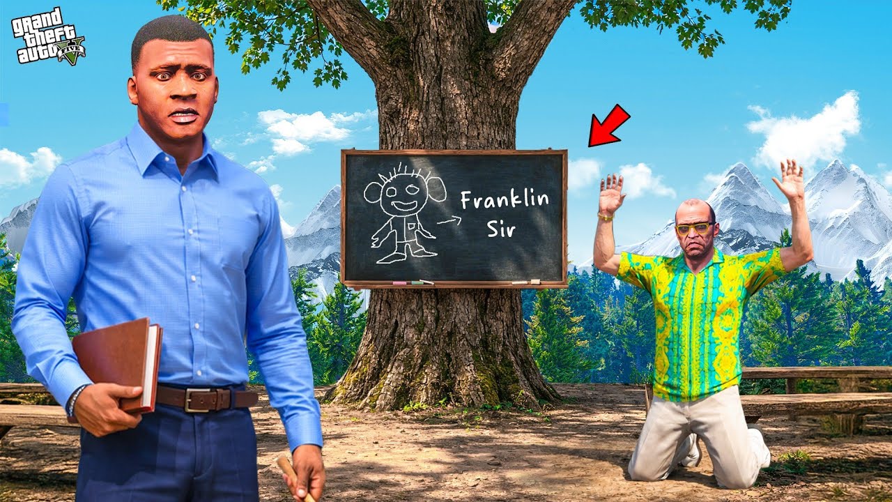 Franklin & Chithappu Become a Village School Teacher in Gta 5 