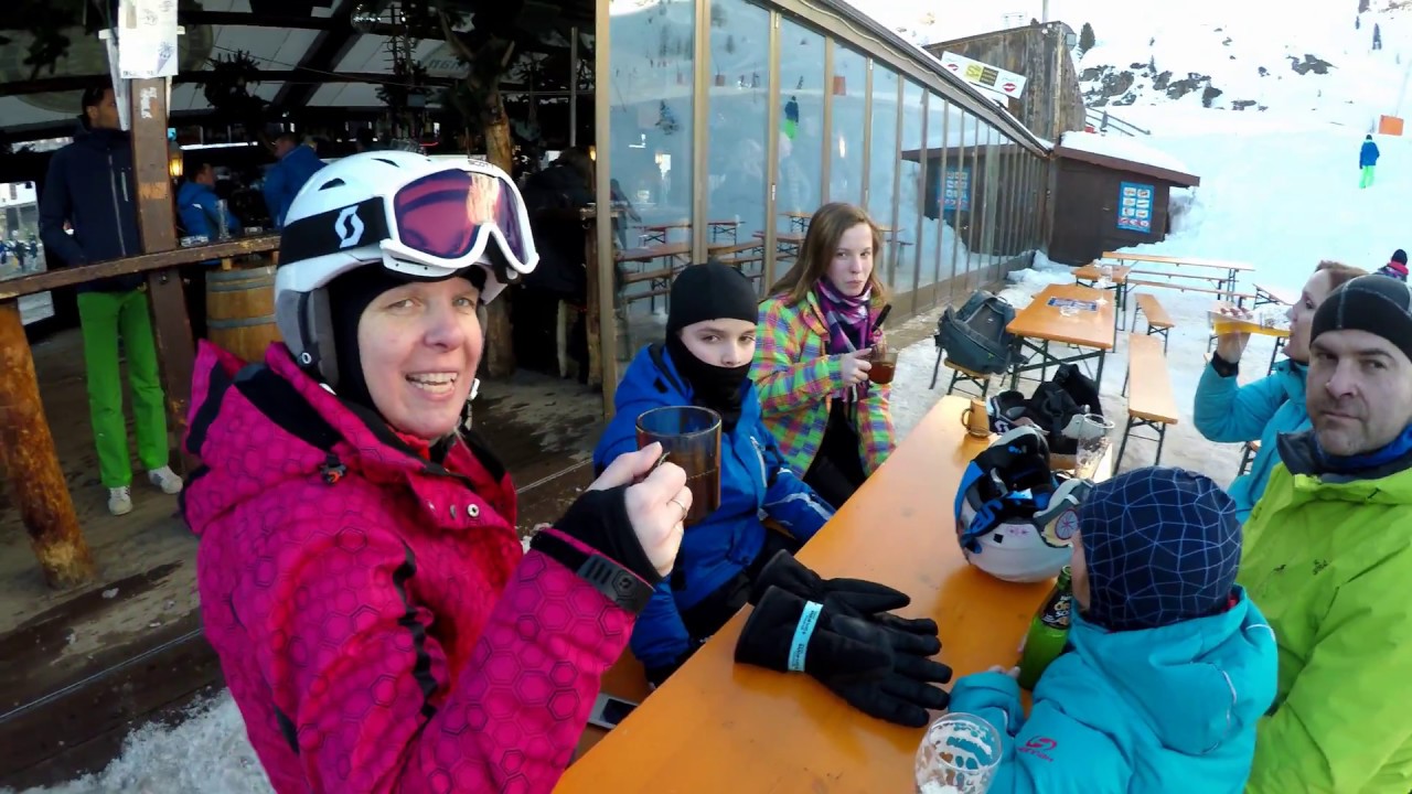 Lyžovačka v Itálii (Maso Corto, Val Senales, Itálie) 4k (short version), 27.1.2018