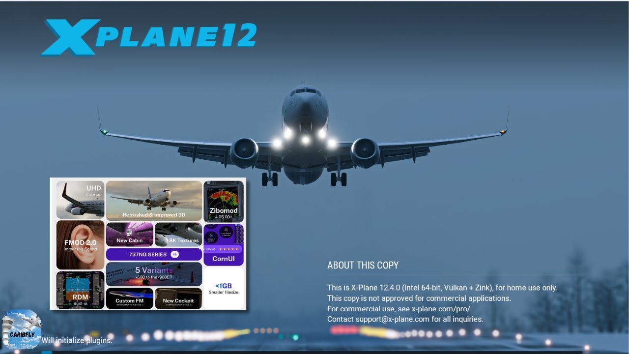 Xplane 12.4.0 with LevelUp 737NG Series V2 Update . This is BIG !!