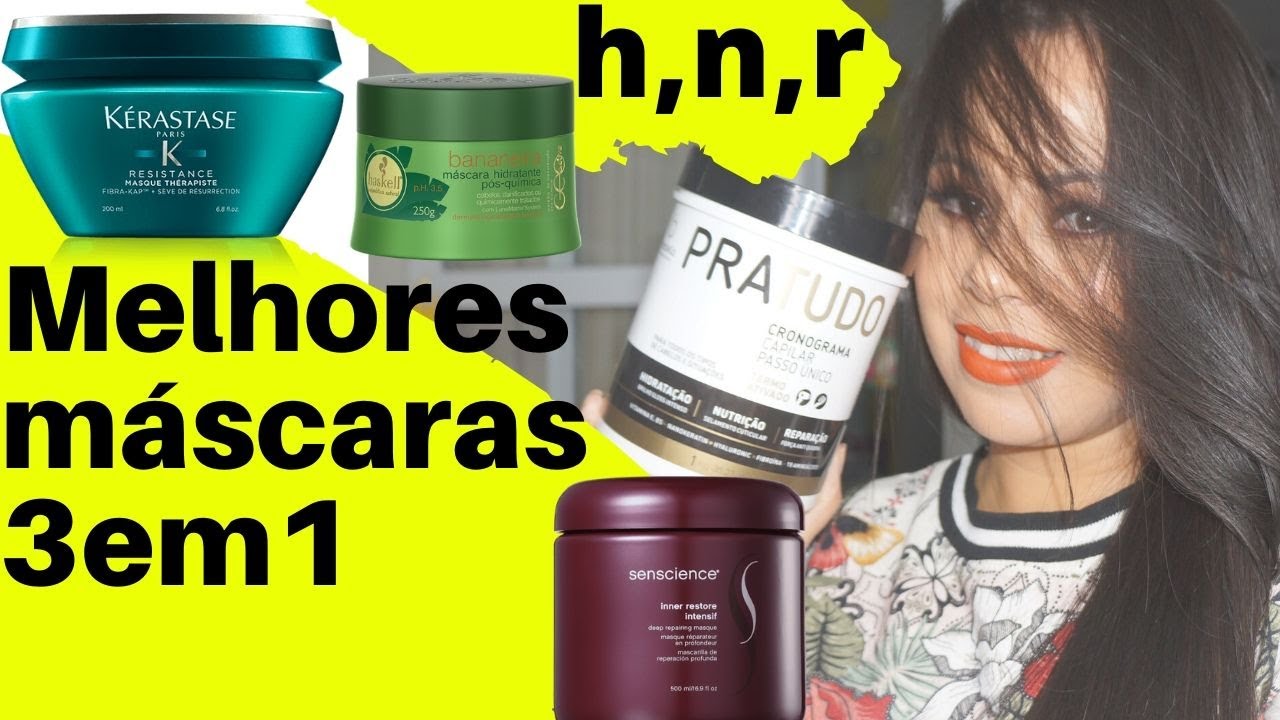 5 MÁSCARAS 3 EM 1 EXCELENTES  PRA TODOS OS TIPOS DE CABELO